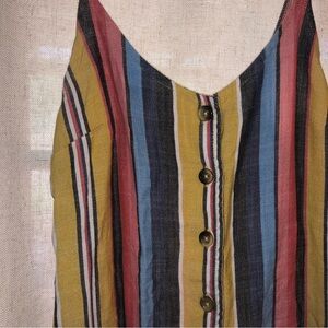 Ripcurl striped button dress